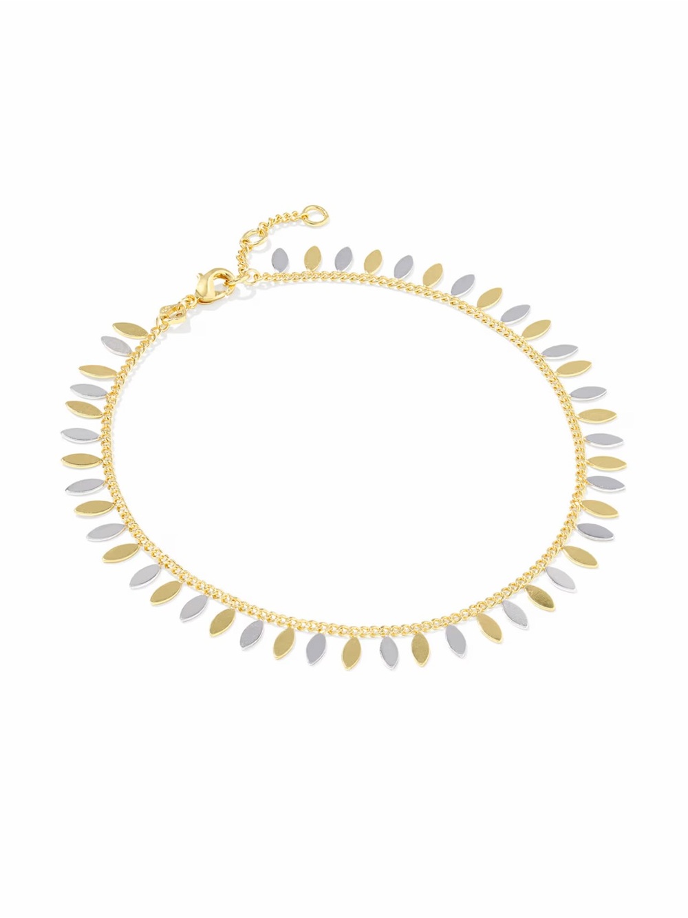 Kayla Mixed Metal Gold & Silver Anklet Kendra Scott